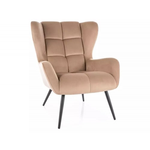 Samta atpūtas krēsls LOUIS VELVET bēšs Samta atpūtas krēsls LOUIS VELVET bēšs